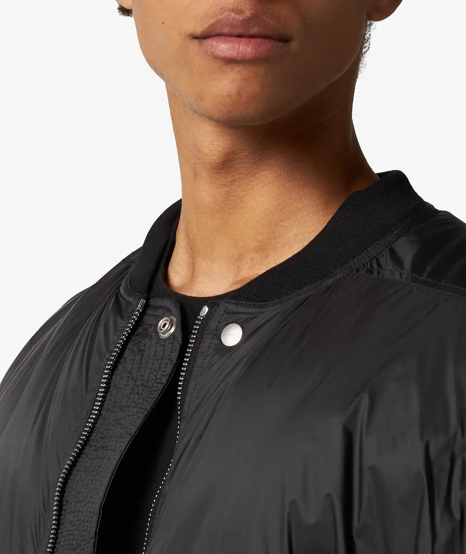 Rick Owens Jumbo Flight Bomber Jacket - Black