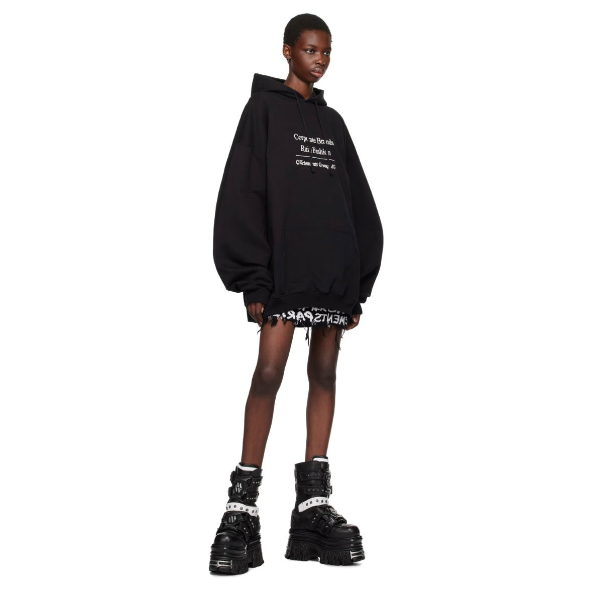 VETEMENTS Black & White New Rock Edition Gamer Boots