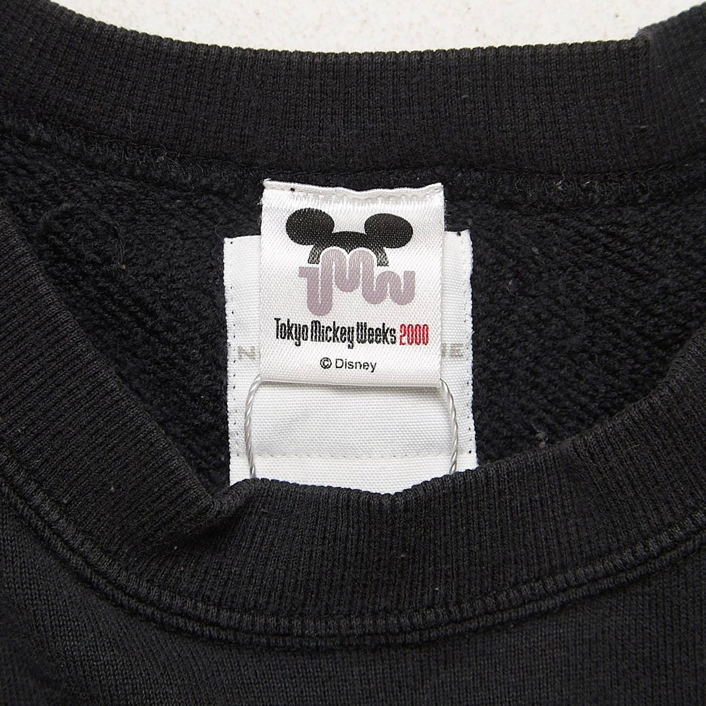 NUMBER NINE Black Mickey Mouse OG SS01 Cotton Tank Top