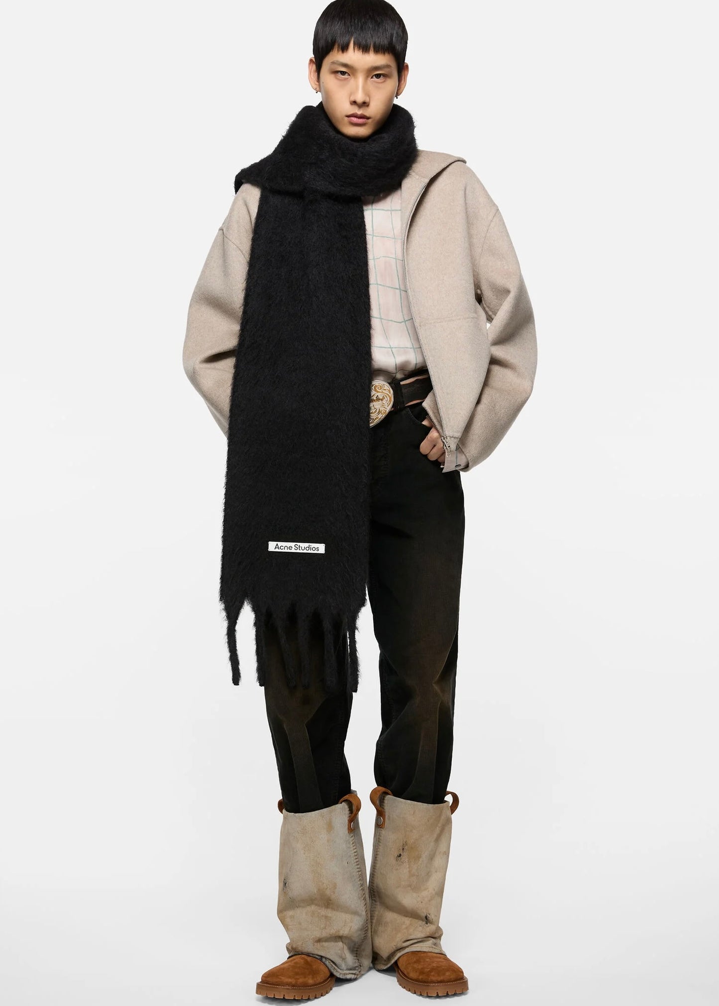 Acne Studios MOHAIR LOGO SCARF