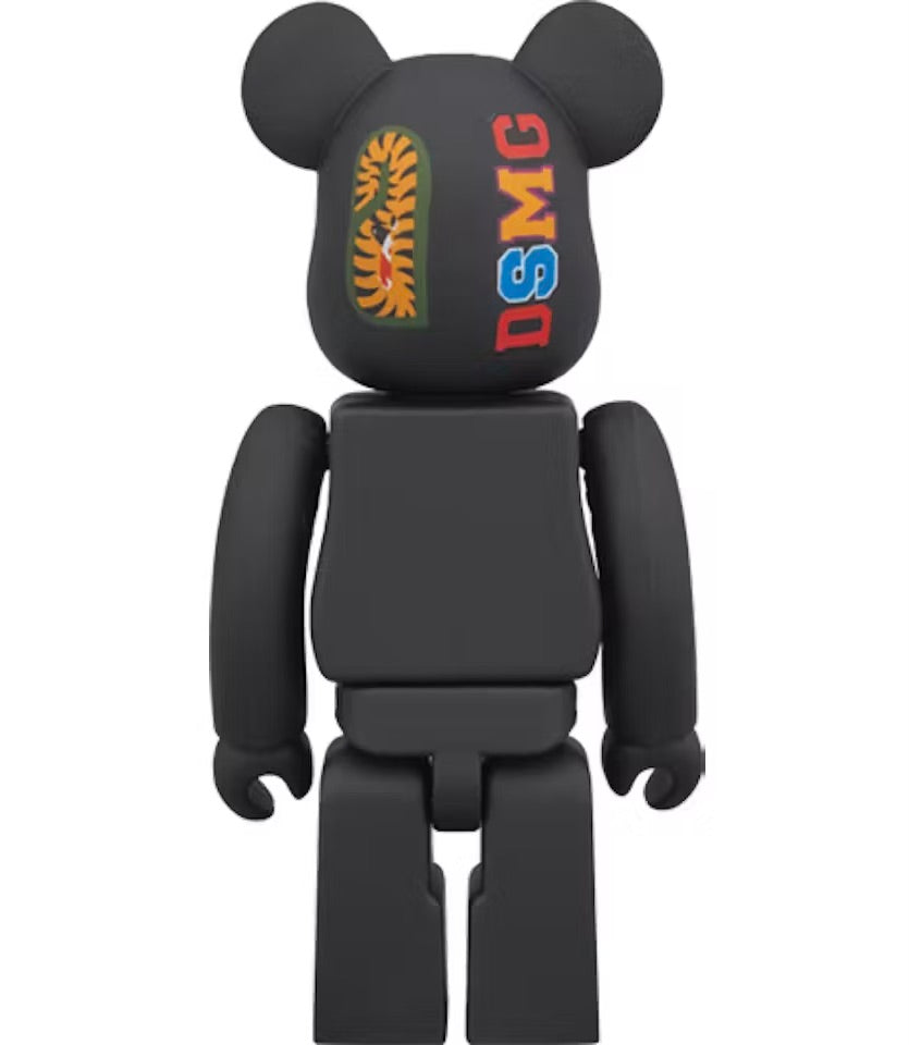 Bearbrick x BAPE DSMG 5th Shark 100% Black