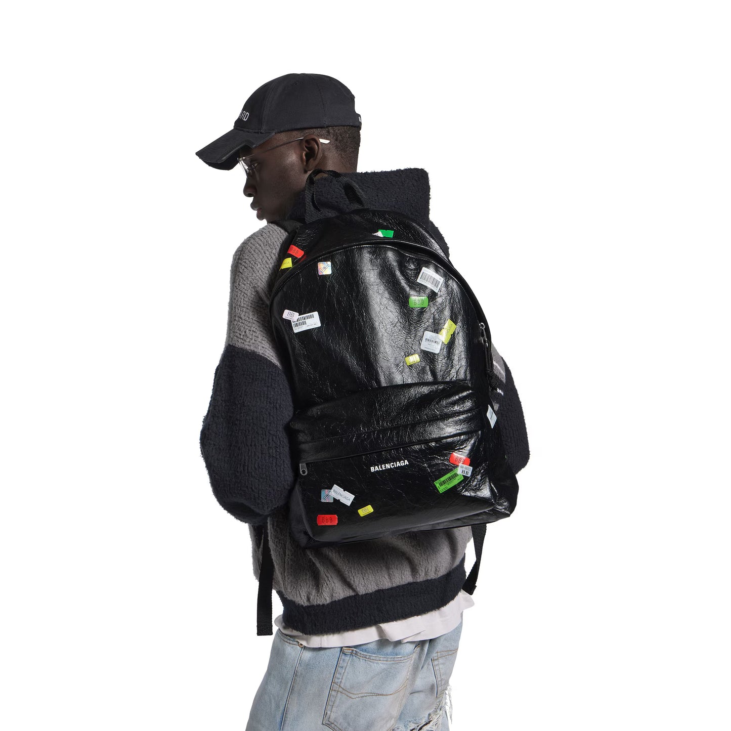 Balenciaga Explorer Backpack in Black/multicolor