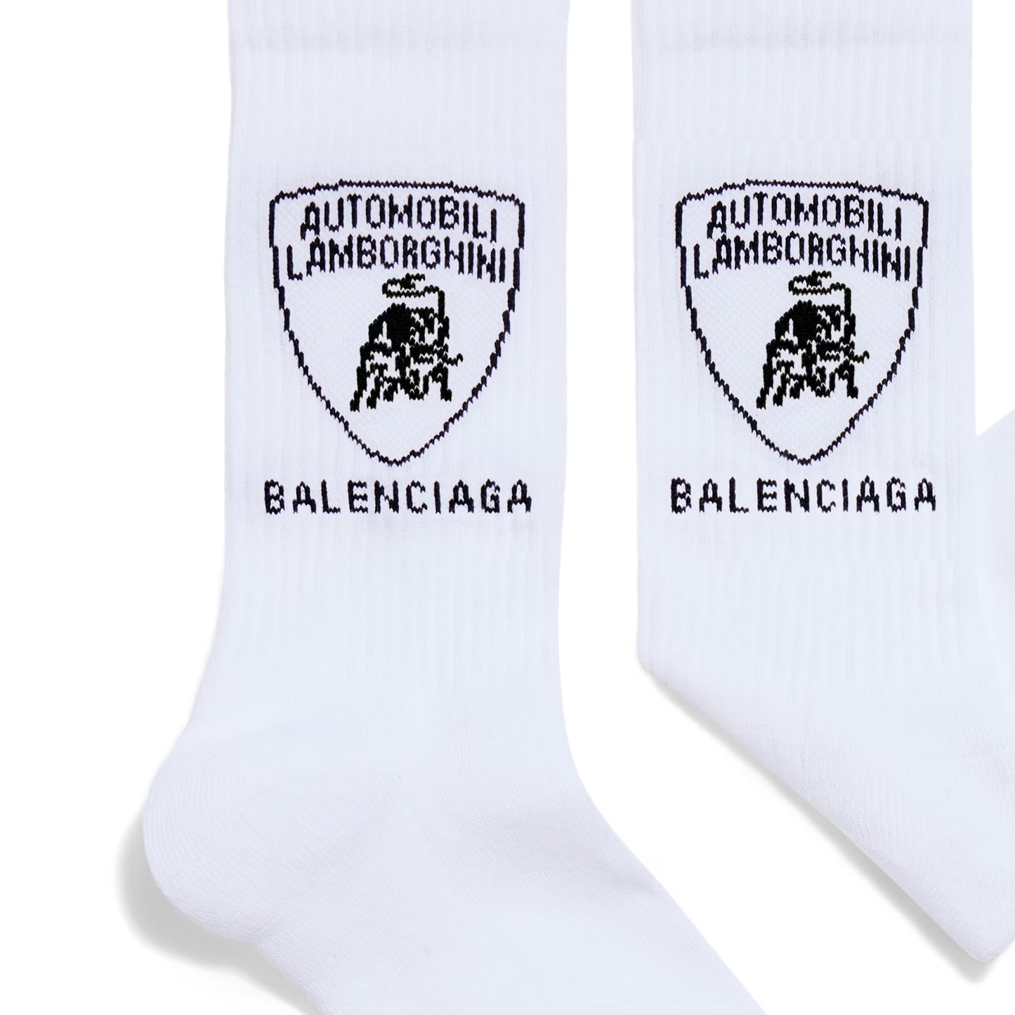 Balenciaga I Automobili Lamborghini Socks in White/black