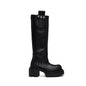 RICK OWENS Black Hollywood Pull On Bogun Tall Boots