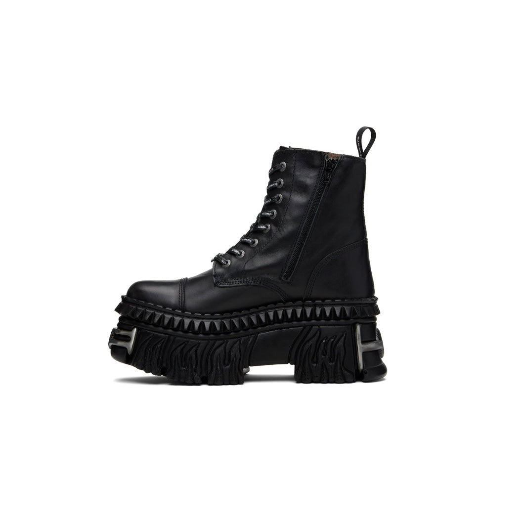 VETEMENTS Black New Rock Edition Combat Boots