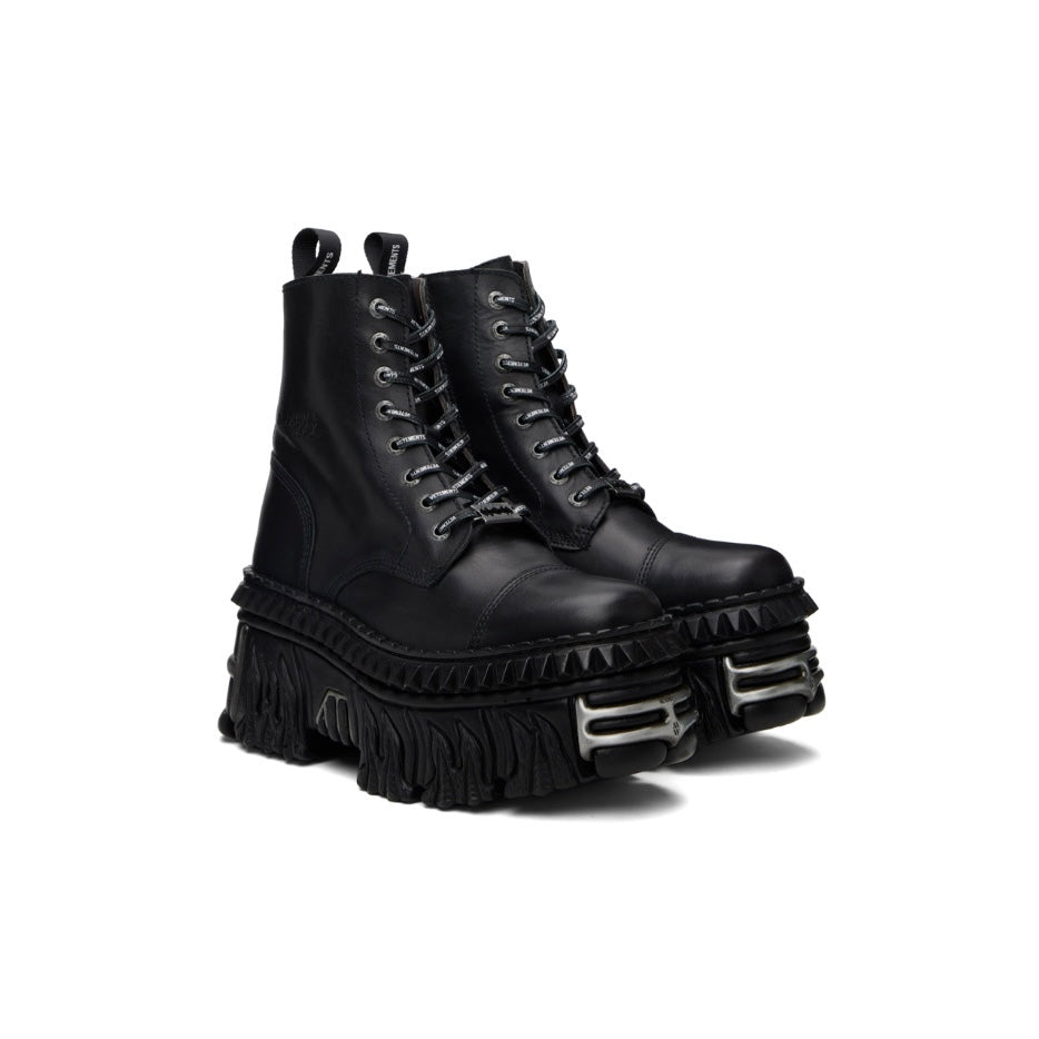 VETEMENTS Black New Rock Edition Combat Boots