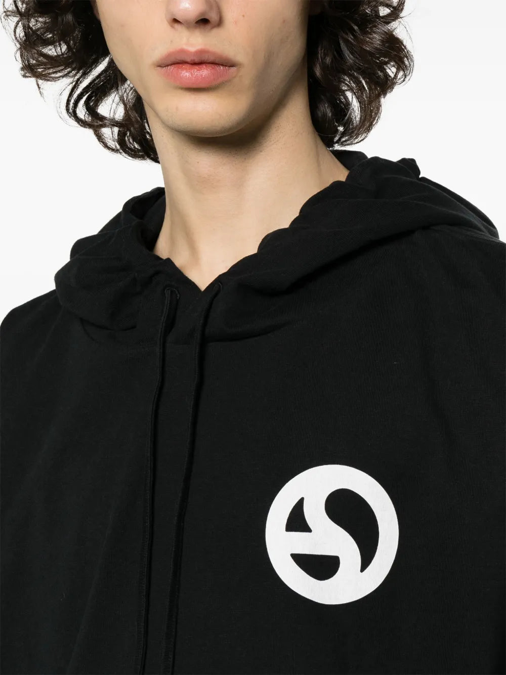 Acne Studios Graphic-Print Cotton Hoodie