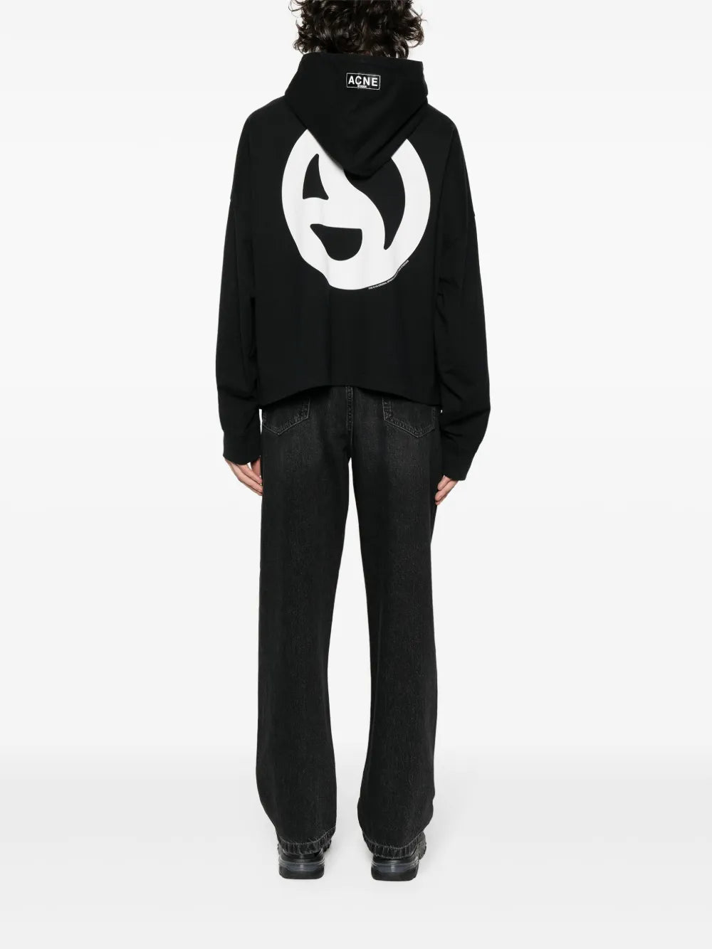 Acne Studios Graphic-Print Cotton Hoodie