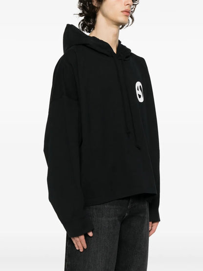 Acne Studios Graphic-Print Cotton Hoodie