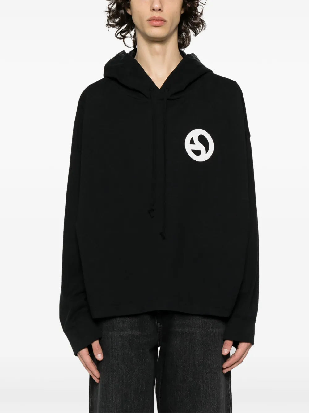 Acne Studios Graphic-Print Cotton Hoodie