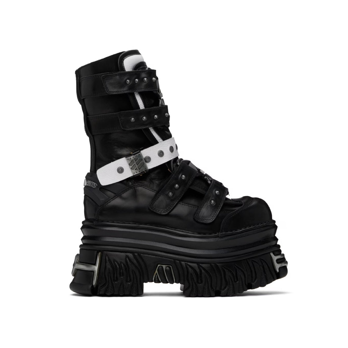 VETEMENTS Black & White New Rock Edition Gamer Boots