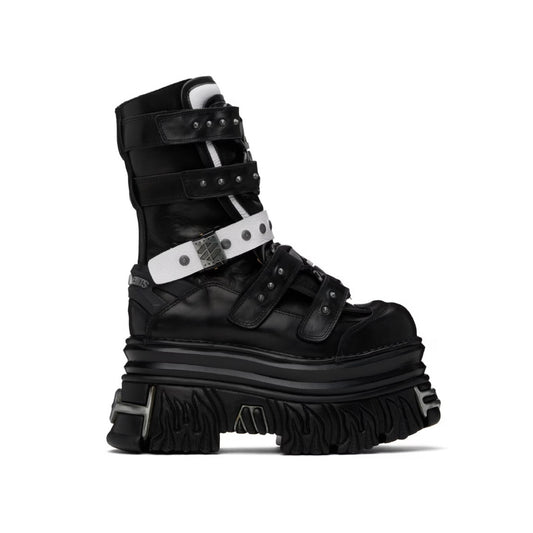 VETEMENTS Black & White New Rock Edition Gamer Boots