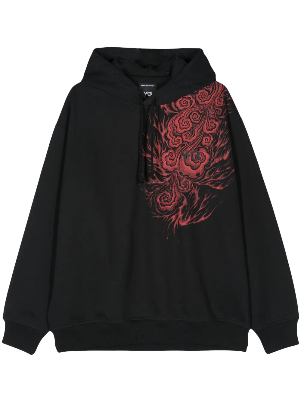 Y-3 x Japanese Football Association Flame-Print Hoodie