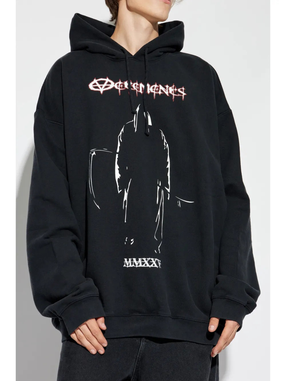 VETEMENTS Graphic-Print Cotton Hoodie