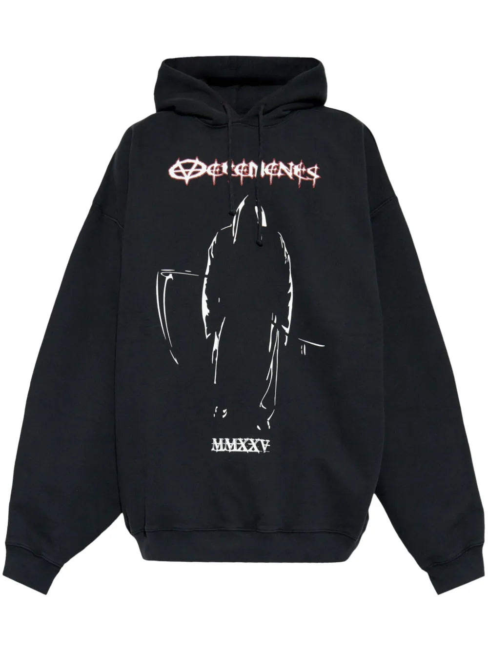 VETEMENTS Graphic-Print Cotton Hoodie