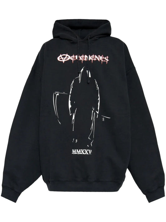 VETEMENTS Graphic-Print Cotton Hoodie