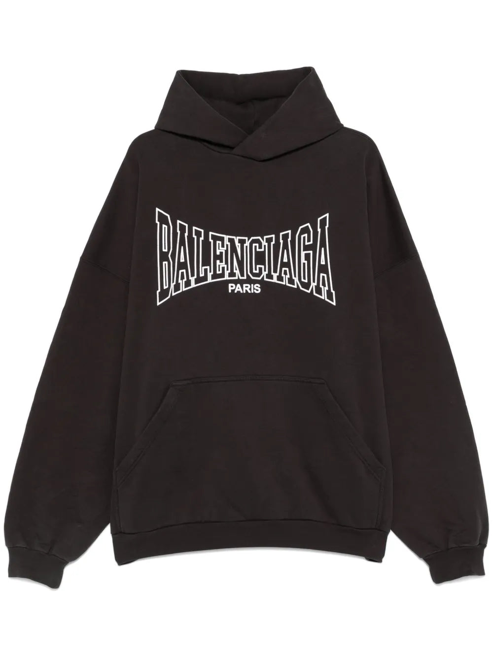 Balenciaga Logo-Print Hoodie