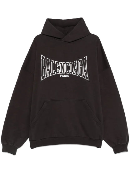 Balenciaga Logo-Print Hoodie