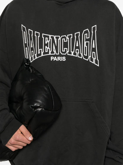 Balenciaga Logo-Print Hoodie