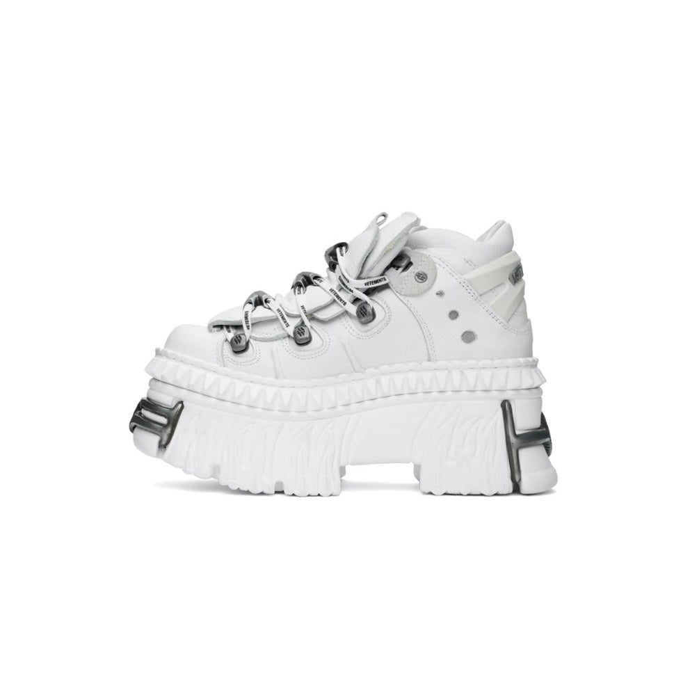 VETEMENTS White New Rock Edition Platform Boots