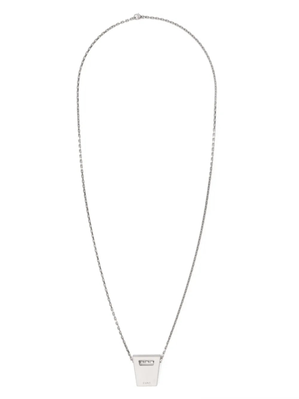 Rick Owens logo-engraved necklace