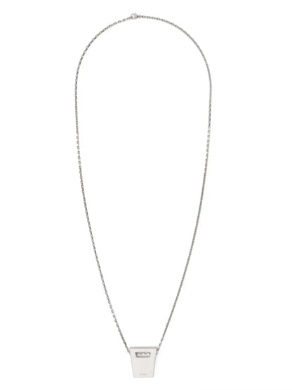 Rick Owens logo-engraved necklace