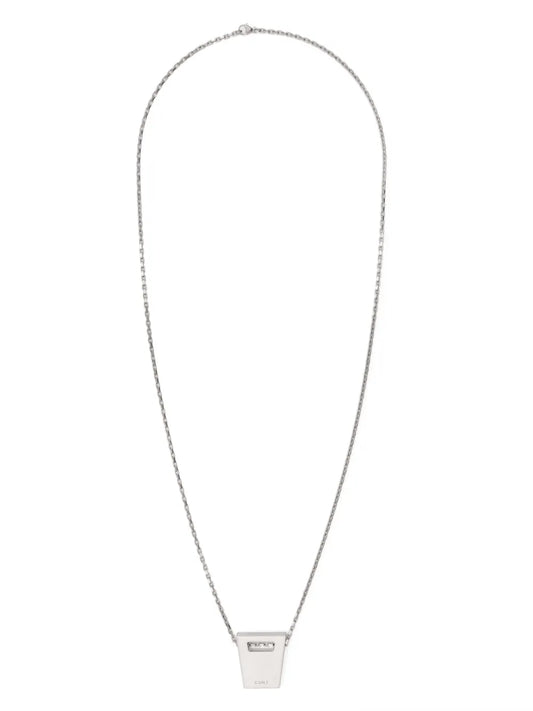 Rick Owens logo-engraved necklace