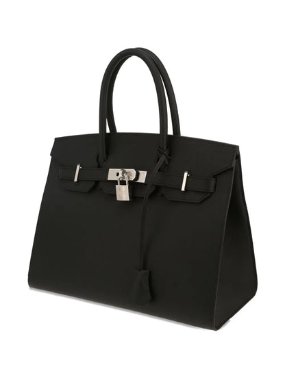 Hermes Pre-Owned padlock detail structured handbag