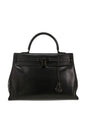 Hermes Pre-Owned Hermes Kelly So Black handbag in black box leather