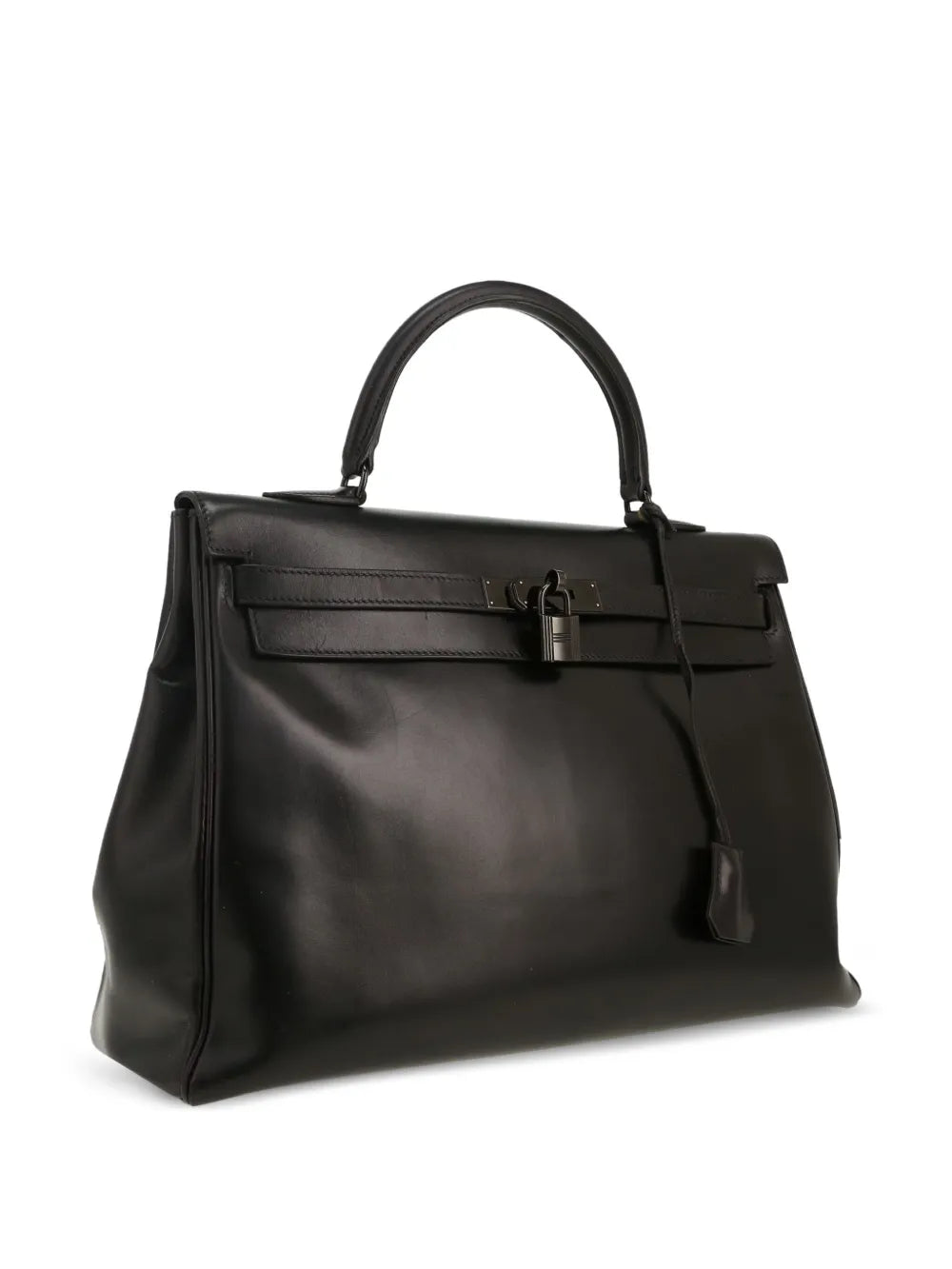 Hermes Pre-Owned Hermes Kelly So Black handbag in black box leather