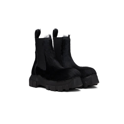 RICK OWENS Black Concordians Beatle Bozo Tractors Boots