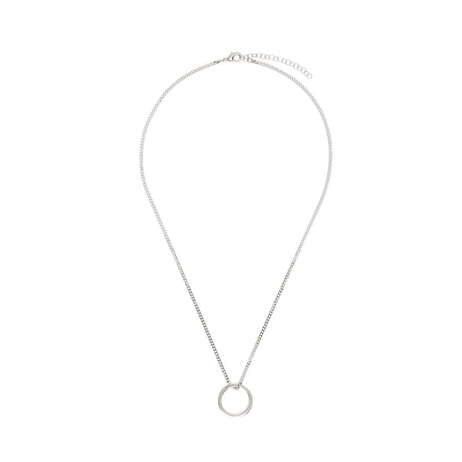 MM6 MAISON MARGIELA Minimal Logo Ring Pendant Necklace