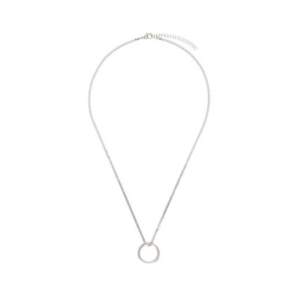 MM6 MAISON MARGIELA Minimal Logo Ring Pendant Necklace