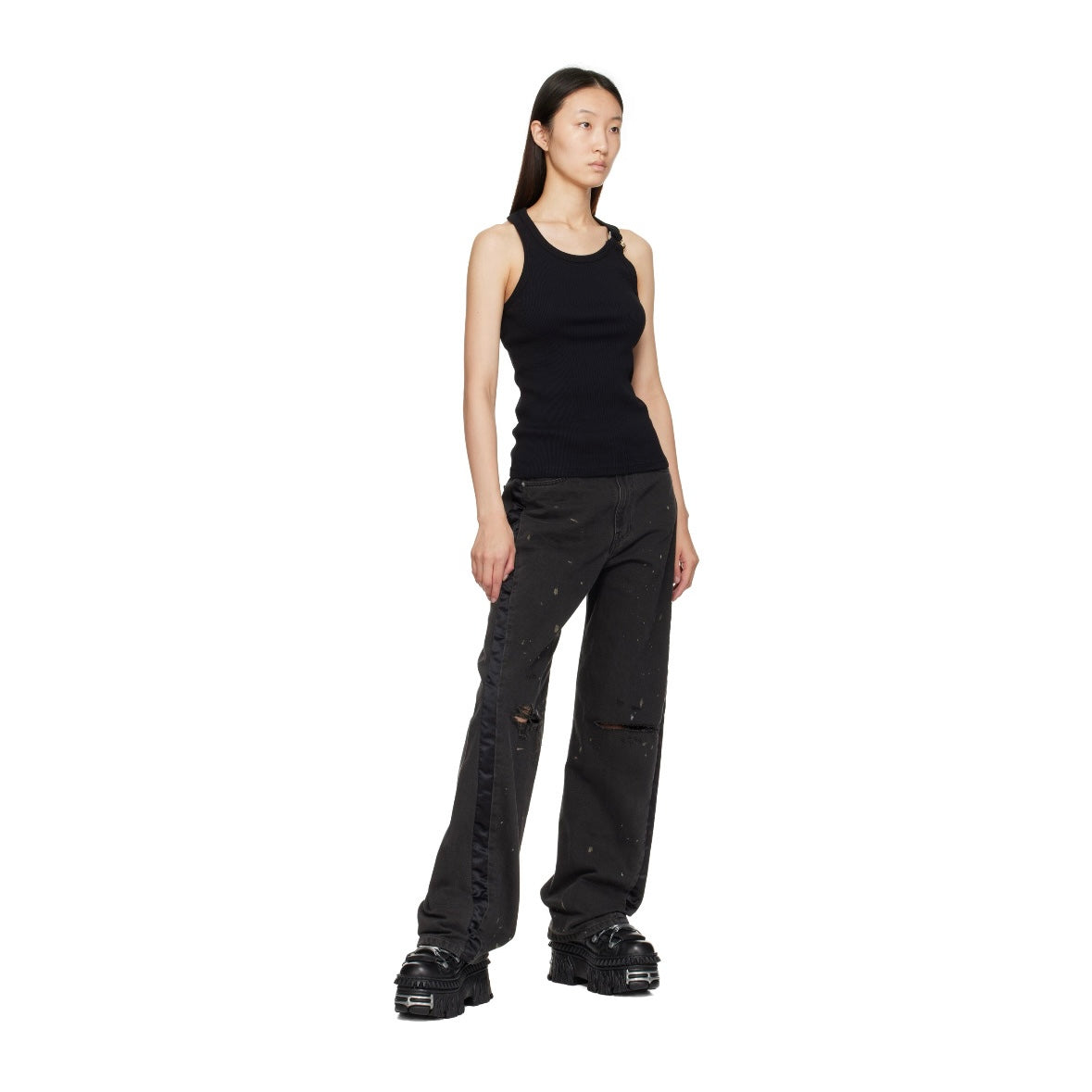 VETEMENTS Black New Rock Edition Platform Boots