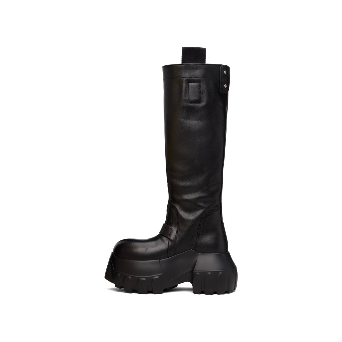 RICK OWENS Black Concordians Pull On Mega Tractor Tall Boots