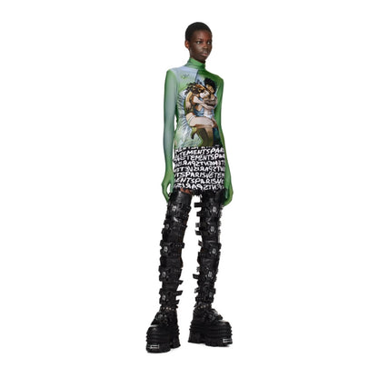 VETEMENTS Black New Rock Edition Gamer Tall Boots