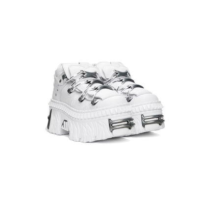 VETEMENTS White New Rock Edition Platform Boots