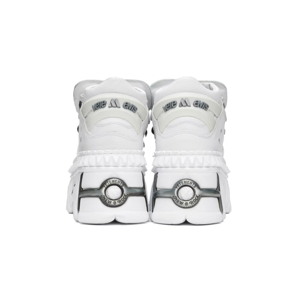 VETEMENTS White New Rock Edition Platform Boots