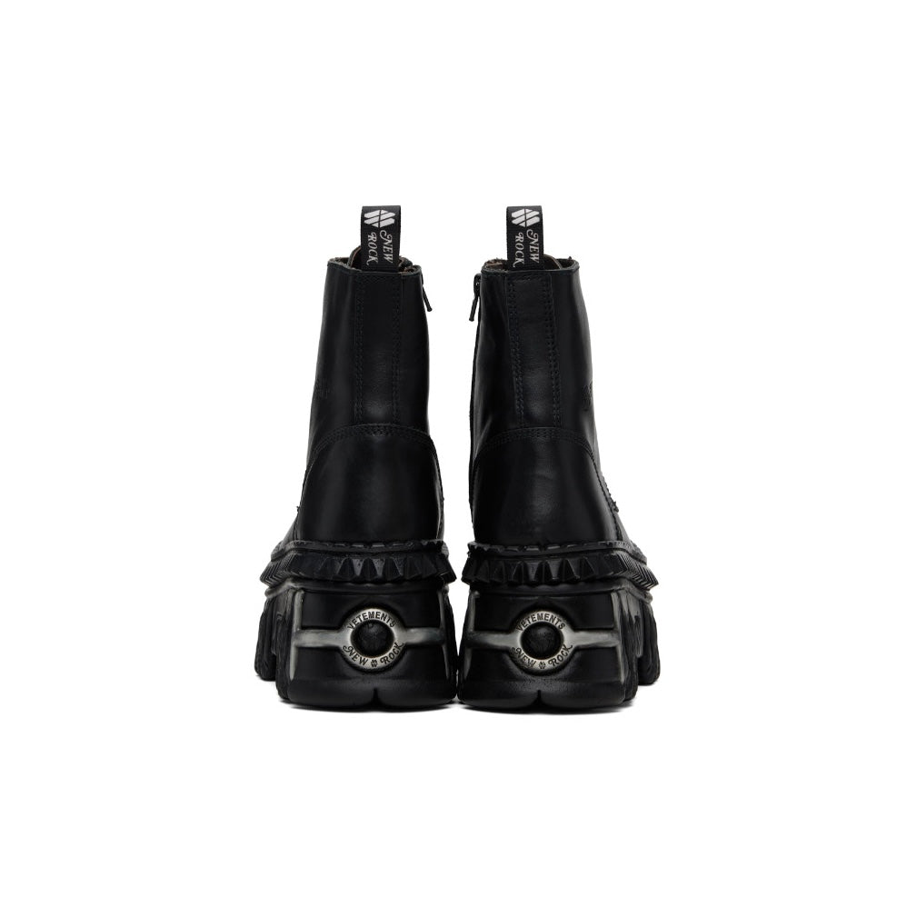 VETEMENTS Black New Rock Edition Combat Boots