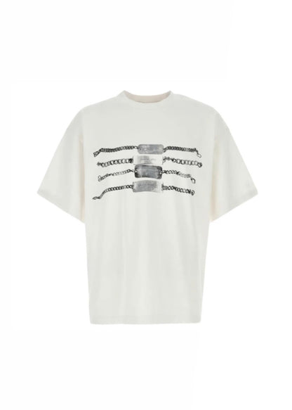 Alexander Wang Chain Graphic Cotton T-Shirt
