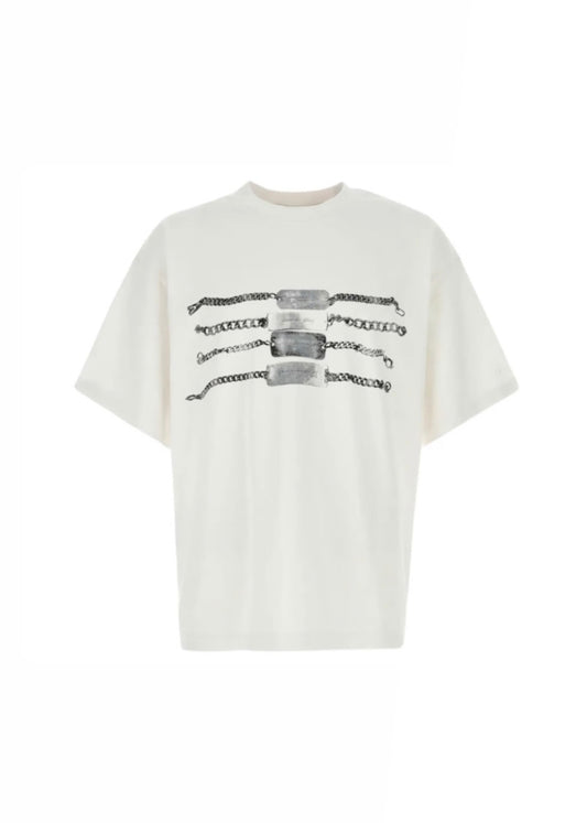 Alexander Wang Chain Graphic Cotton T-Shirt