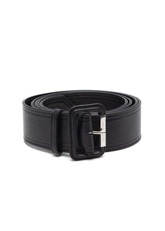 Alexander McQueen Pointed Leather Buckle Belt