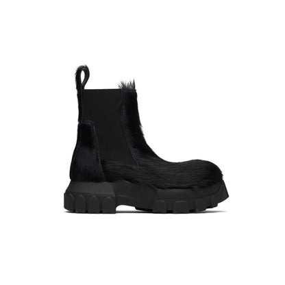 RICK OWENS Black Concordians Beatle Bozo Tractors Boots