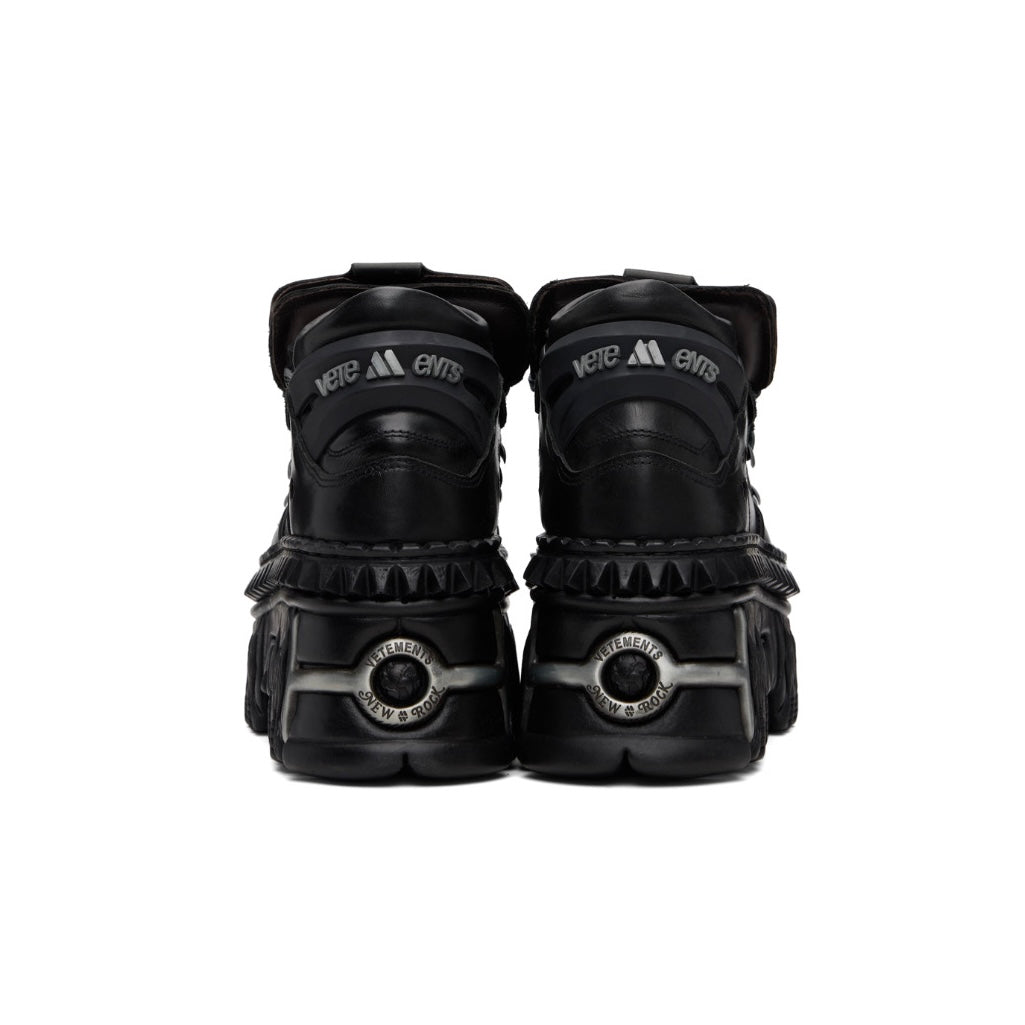 VETEMENTS Black New Rock Edition Platform Boots