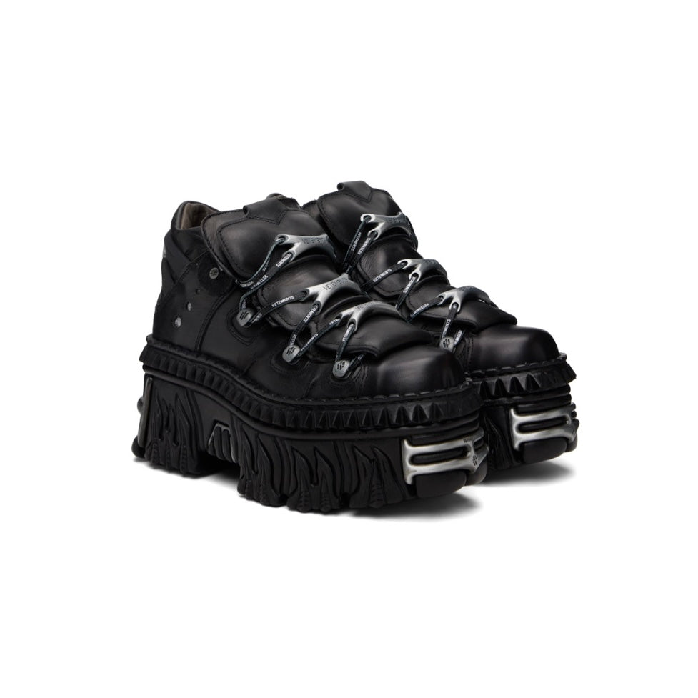 VETEMENTS Black New Rock Edition Platform Boots