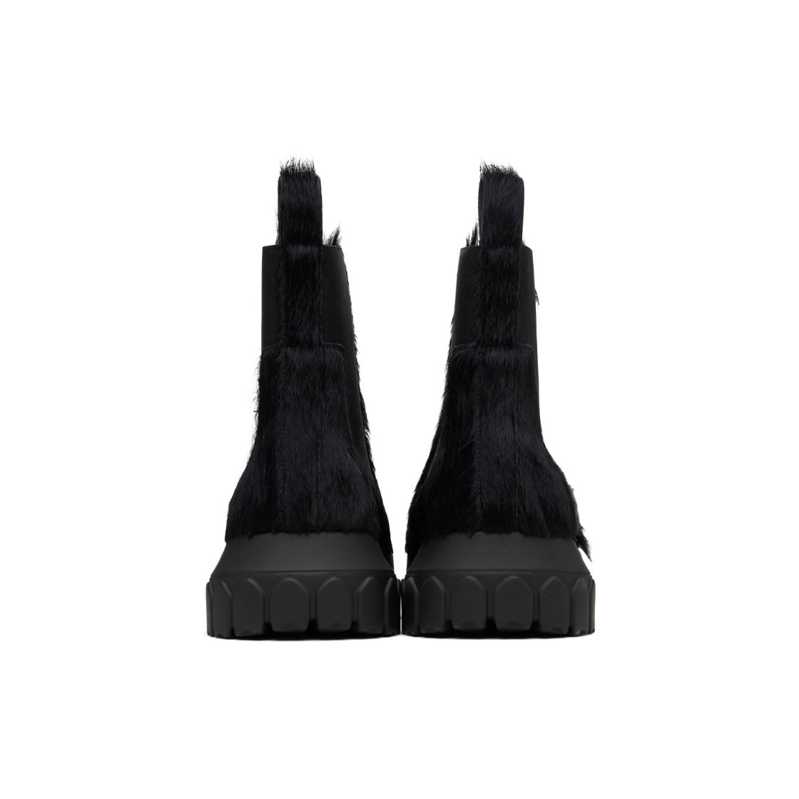 RICK OWENS Black Concordians Beatle Bozo Tractors Boots