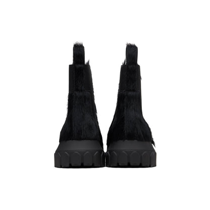 RICK OWENS Black Concordians Beatle Bozo Tractors Boots