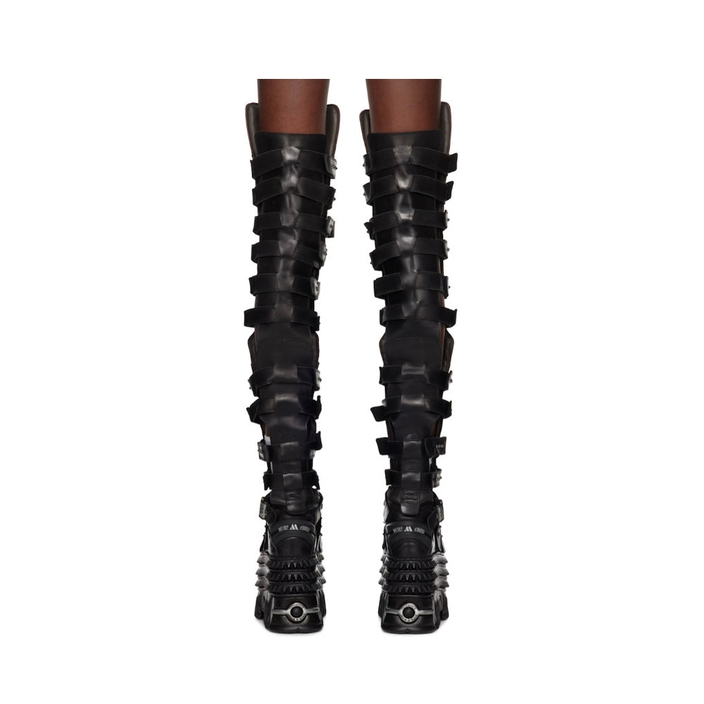 VETEMENTS Black New Rock Edition Gamer Tall Boots