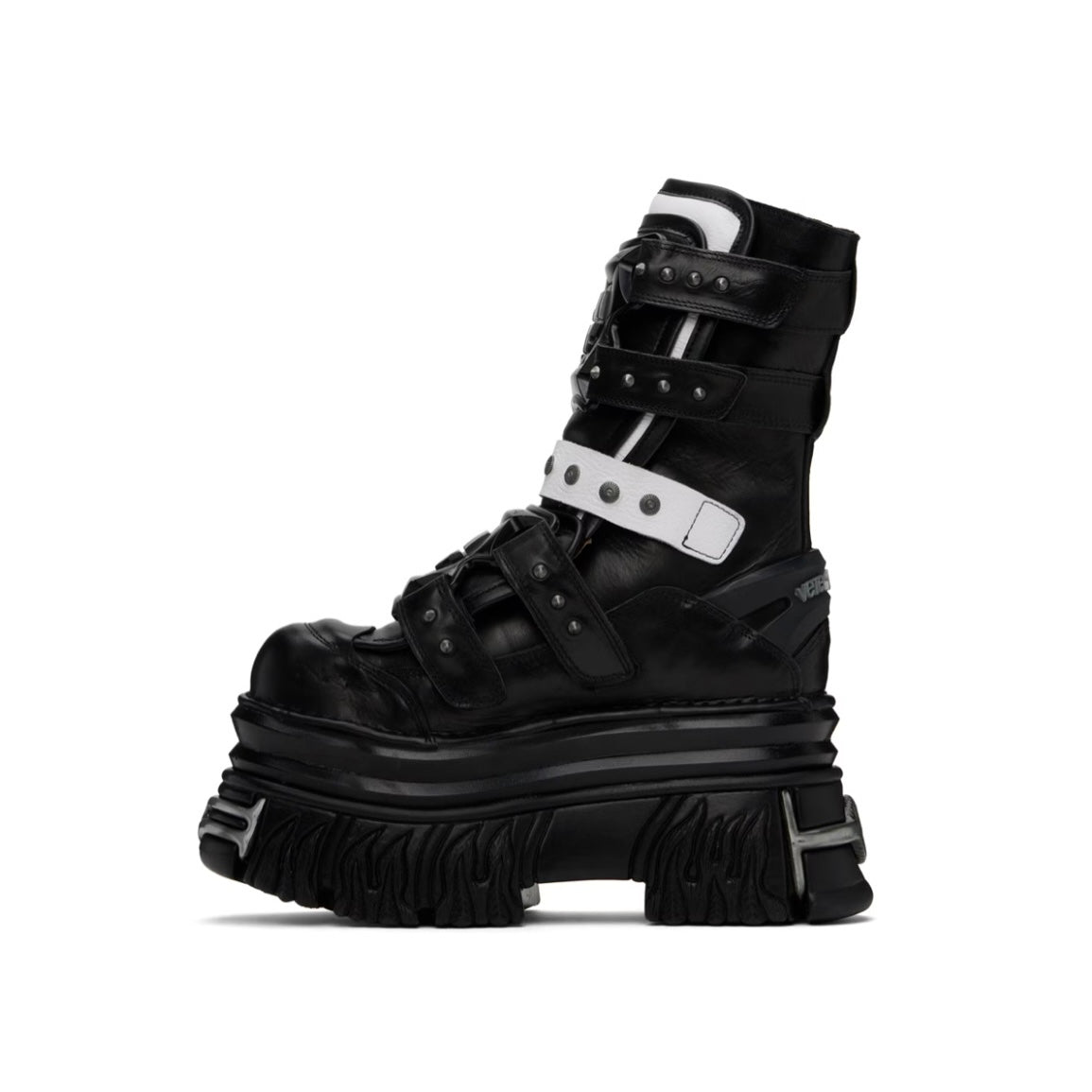 VETEMENTS Black & White New Rock Edition Gamer Boots