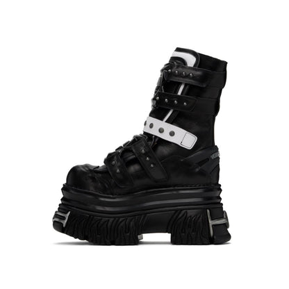 VETEMENTS Black & White New Rock Edition Gamer Boots